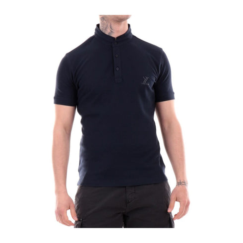 Yes Zee T-shirt T-shirt Uomo con colletto alla coreana Blu P24-YESZEET774TS00-0710-M - Francavilla Moda